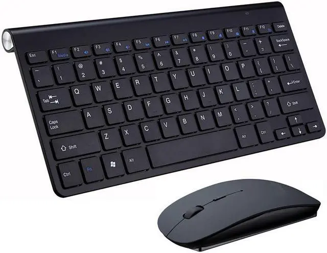 Main image of ESTONE K1088 Wireless Keyboard and Mouse Combo, Quiet US Layout Slim Travel Compact Compatible with iMac MacBook PC Laptop Tablet Notebook Windows10 (Black)