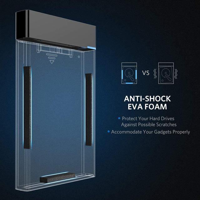 Alt view image 7 of 7 - ESTONE ?USB 3.0 6Gbps? 2.5 inch Hard Disk case SATA III up to 6TB 9.5mm / 7mm HDD/SSD Compatible UASP Transfer Mode Tool Free for 2.5 inch SATA WD Seagate Toshiba Samsung Hitachi
