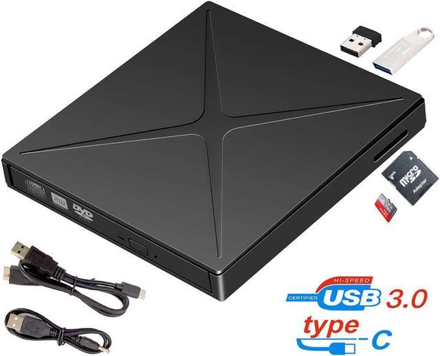 External DVD Drive USB 3.0 Type-C Cable Portable DVD CD-ROM Drive