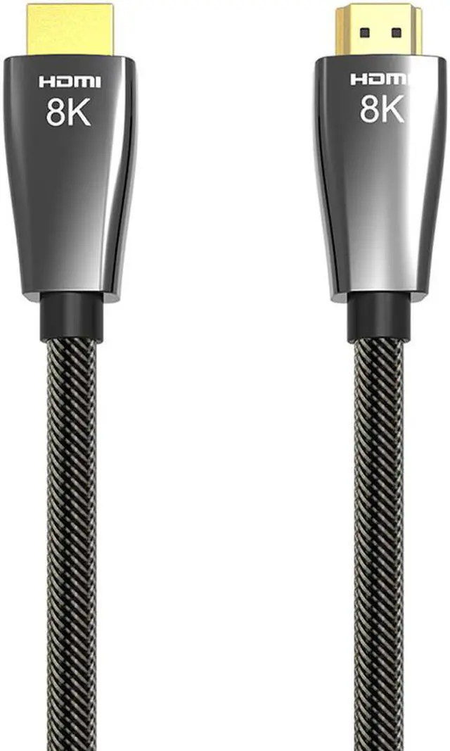 Main image of ESTONE HDMI Male to Male Cable, 48Gbps High-Speed, 8K/60Hz, 4K/120Hz, Gold-Plated Plugs, Ethernet Ready, 6.6 Foot, Black