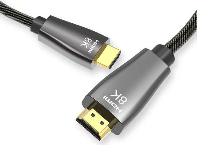 Main image of 8K HDMI Cables 2.1 6.6FT, ESTONE 48Gbps 8K & 4K Ultra High Speed Cords(8K@60Hz 7680x4320, 4K@120Hz) eARC HDR10 HDCP 2.2 & 2.3 3D, Compatible for PS5/PS4/X-Box/Roku TV/HDTV/Blu-ray/LG/Samsung QLED