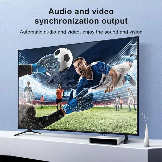 Alt view image 5 of 7 - 8K HDMI Fiber Optic Cable (16.4FT/5M), ESTONE 8K@60Hz AOC Fiber HDMI 2.1 Braided CordSupports 8K@60Hz 4K@120Hz, 48Gbps AOC Dynamic HDR 10, eARC, HDCP2.2, 4:4:4