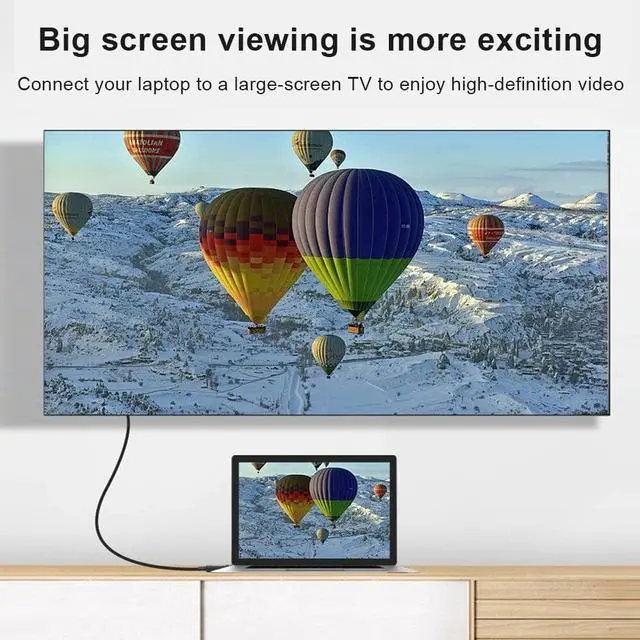 Alt view image 4 of 7 - 8K HDMI Fiber Optic Cable (16.4FT/5M), ESTONE 8K@60Hz AOC Fiber HDMI 2.1 Braided CordSupports 8K@60Hz 4K@120Hz, 48Gbps AOC Dynamic HDR 10, eARC, HDCP2.2, 4:4:4