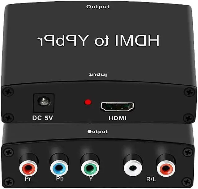 Main image of HDMI to Component Converter, 1080P HDMI to RGB Converter, HDMI to YPbPr 5RCA Converter, HDMI in Component YPbPr Out Converter Adapter (HDMI to Ypbpr)