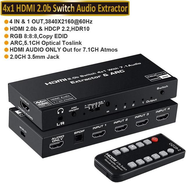 eARC 4K HDMI Audio Extractor (Forces DOLBY ATMOS Sound) FINALLY! 
