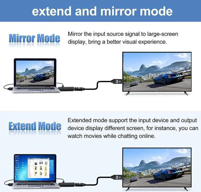 Alt view image 5 of 8 - ESTONE HDMI-Compatible To Displayport Converter Adapter 4K 60HZ HD Male to DisplayPort Female Adapter with USB Power for PS5 TV Box Xbox HD To DP (OZHD2)