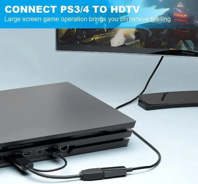 Alt view image 5 of 7 - HDMI to DisplayPort, ESTONE HDMI to DisplayPort Cable Adapter with USB Power, HDMI Male to DP Female with USB Power, Support 4K@60Hz,1080P@144hz, Display1.4, Dual - Modes(NOT USB Port)