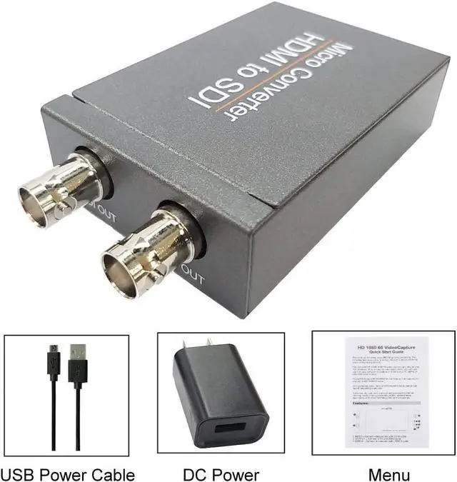 Alt view image 7 of 7 - HDMI to SDI Converter 3G (with Power Supply)