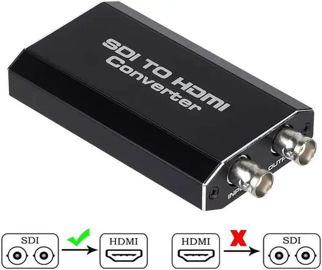 1080P SDI to HDMI Converter, Mini SDI to HDMI Audio Video