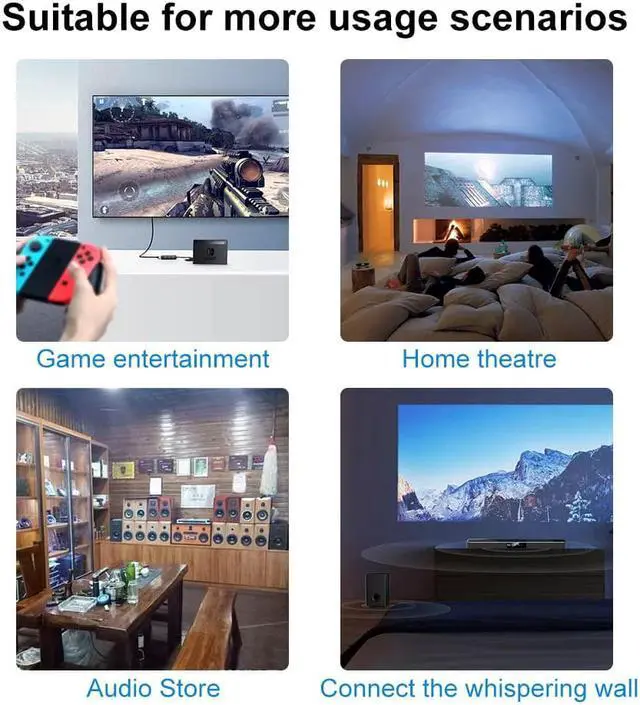 Alt view image 7 of 7 - 3 port 3x1 optical toslink SPDIF digital audio splitter,3 input and 1 ouput with IR remote control,support DTS AC3,DTS,DTS-HD and LCPM