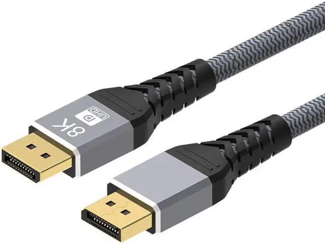 Main image of 8K 60Hz DisplayPort Cable 10FT ,DP 1.4 Male Ultra High Speed Cord for Laptop/PC/TV/Gaming Monitor,Support HBR3 Bandwidth of 32.4Gbps,4K@144Hz,2K@165Hz,1080P@240Hz(DP 1.2 Compatible)
