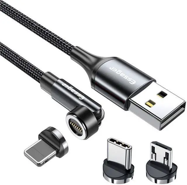 Main image of USB A to USB C Cable with 540 Rotate Adjustable, E-Mark PD Type-C Fast Charging 480Mbps Nylon Braided Laptop Data Cord for MacBook Pro Air iPad Samsung Galaxy Pixel LG PS5 and More, 3.3ft 1-Pack