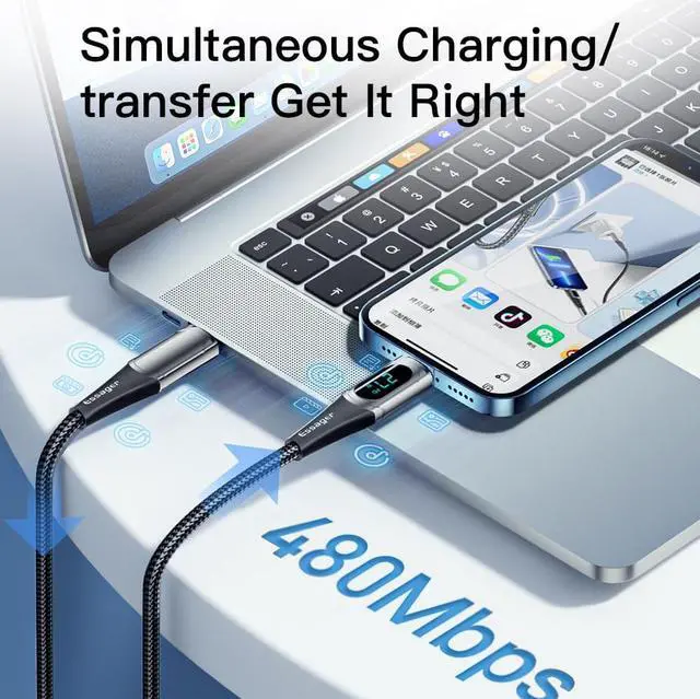 Alt view image 4 of 7 - USB C to Lightning Cable 1Pack 3.3ft, Power USB C iPhone Charger Cable MFi Certified Extra Braided Type C iPhone Charging Cord for iPhone 14 13 12 11Pro Max Mini XS XR X 8 7 Plus SE, iPad
