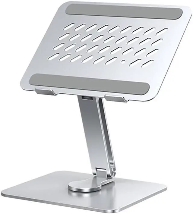 Main image of Adjustable Laptop Stand , Swivel Computer Stand Ergonomic Laptop Riser for Collaborative Work Dual Rotary Shaft Fully Foldable for Easy Storage Fits All Laptops up to 9-17.3 inches