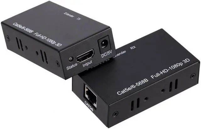 Main image of ESTONE 196ft/60m 1080P HD HDMI Network Extender Over Single Cat5e/6 Ethernet Cable