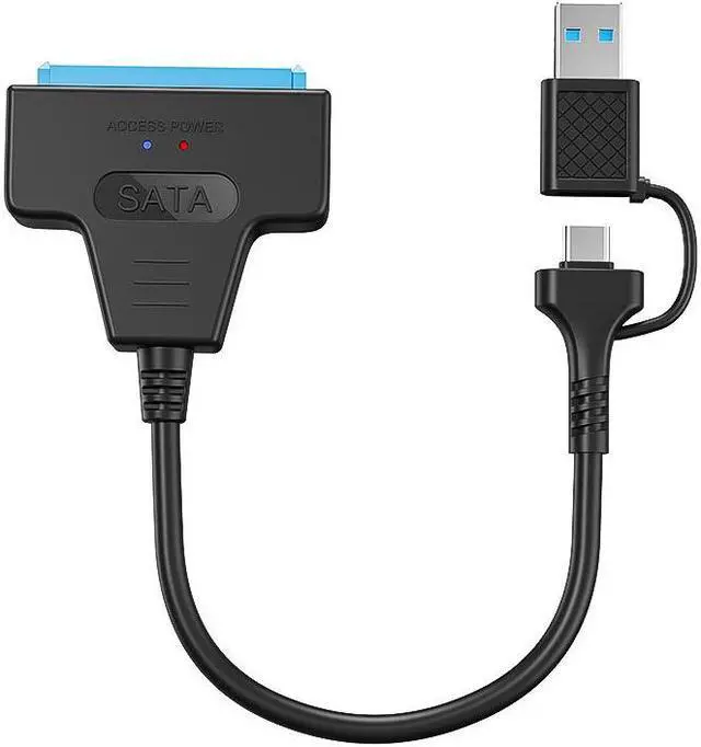 Main image of ESTONE SATA to USB Adapter Cable, USB 3.0/USB-C to SATA III II I Hard Drive Reader Adapter for 2.5'' SSD/HDD Data Transfer, Support UASP