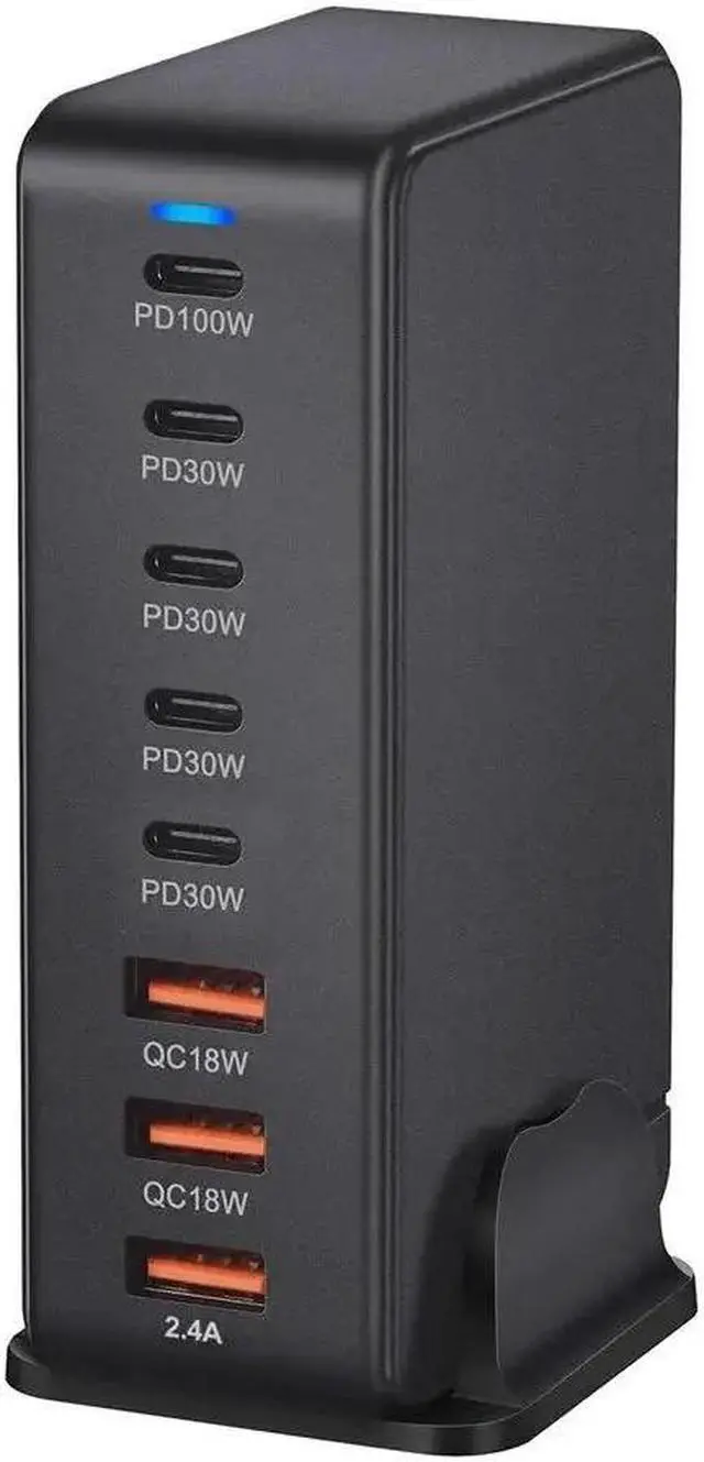 Main image of ESTONE USB C Charger, Charger GaN 268W, QC4.0 Fast Compact Desk Charger for iPhone 15 14 Pro Max/14 Plus/13, MacBook Pro, iPad Pro, Switch, Galaxy S22/S21- Black