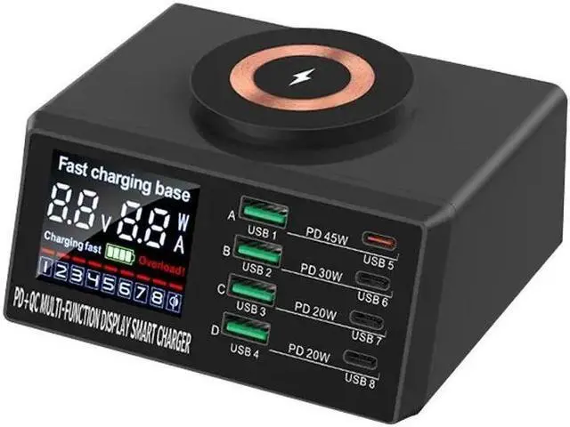Main image of 110W 8-Port USB C Charging Station,Charging Station for Multiple Devices,Charging Station for Multiple Devices Apple, Compatible with Various Brands of Mobile Phones, Etc