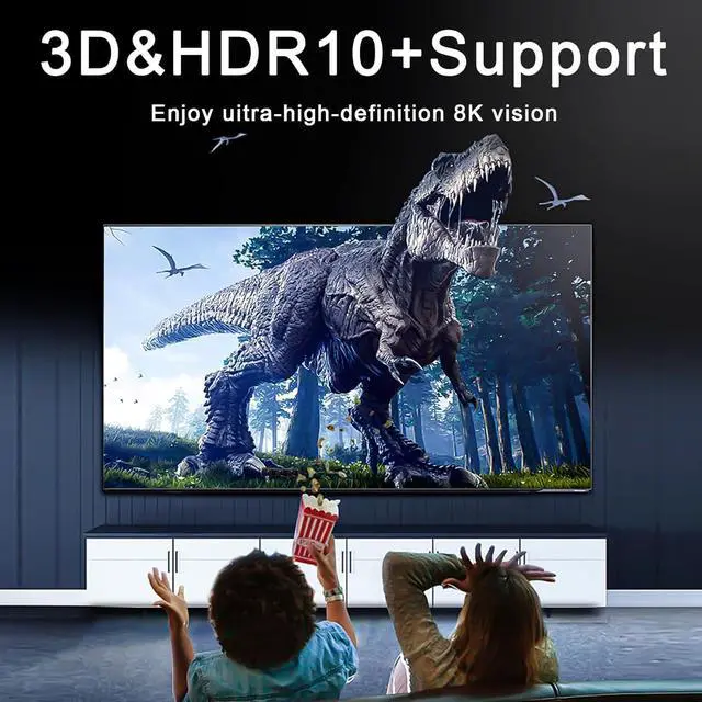 Alt view image 3 of 7 - ESTONE HDMI Switch 2 in 1 Out 8K@60Hz, [Aluminum Case, HDCP 2.3] Bidirectional 2x1/1X2 Switcher Splitter UHD VRR, Dynamic HDR, HDCP 2.3 Compatible for PS5/4, Xbox, FireStick