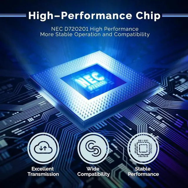 Alt view image 4 of 7 - 7 Port PCIE Expansion Card, USB 3.0 Superspeed 5Gbps Front Expansion Card, Internal USB Hub Converter for Win XP Win7 Win 8 Win 10 Win 11 Linux