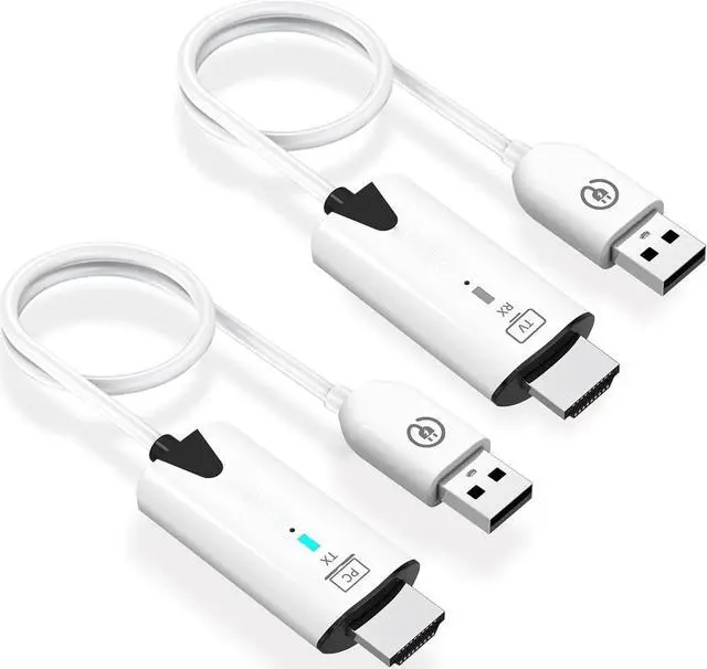 Main image of ESTONE Wireless 1080P@60Hz HDMI Extender up to 30m (100ft), Compact Design, 2.4G&5G Wireless Frequency Bands, No Need App for Desktop, PC, TV Box, PS4/5 to TV/Projector/Monitor