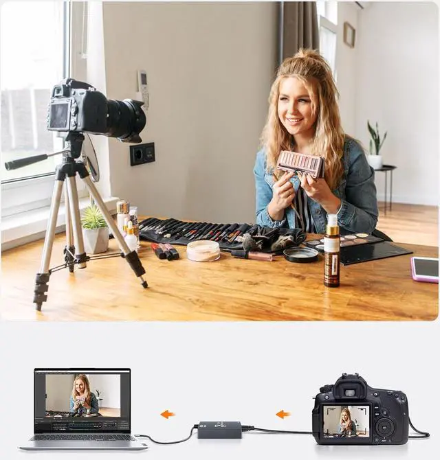 Alt view image 5 of 7 - ESTONE Audio Video Capture Card, 4K HD Video Capture,HDMI USB 3.0&USB C Video Grabber Device, Full HD 1080P 60fps for for Game Recording, Live Streaming Broadcasting (Black)