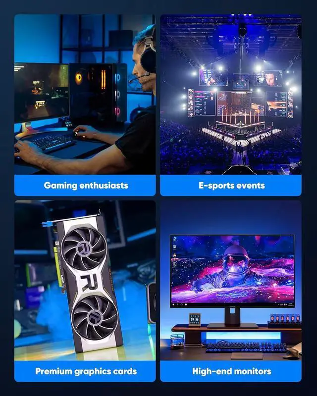 Alt view image 6 of 7 - ESTONE DisplayPort Cable 8K 1.4, 8K 4K DP Cable 10ft, Display Port Cable [8K@60Hz, 4K@144Hz, 2K@240Hz, 32.4Gbps], High Refresh Rate for Gaming Monitor, HBR3, HDR, Graphics Card, PC