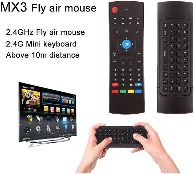 Alt view image 4 of 8 - ESTONE Portable 2.4G Wireless Remote Control Keyboard Controller Air Mouse for Smart TV Android TV box mini PC HTPC