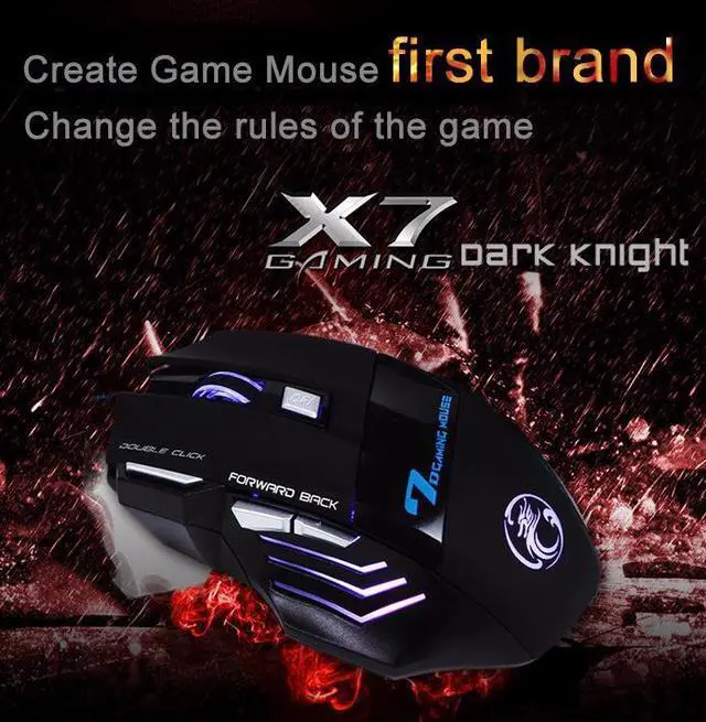 Alt view image 5 of 7 - ESTONE Professional Wired Gaming Mouse 5500DPI Adjustable 7 Buttons Cable USB Optical Gamer Mouse Mice For PC Computer Laptop
