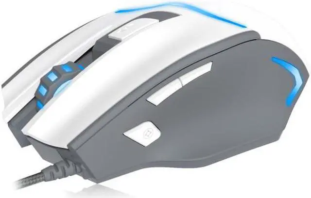 Alt view image 2 of 7 - Zelotes T10 Ergonomic Optical Wired Gaming Mouse with 7 Buttons and 7 Colors Breathing Light for Gamer PC Macbook Laptop (White)