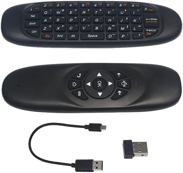 Alt view image 4 of 7 - ESTONE Air Mouse USB Universal Remote Control 2.4Ghz Wireless Mini Keyboard 3-Axis Gyroscope USB Remote Control for PC HTPC IPTV Android Tv Box Media Player