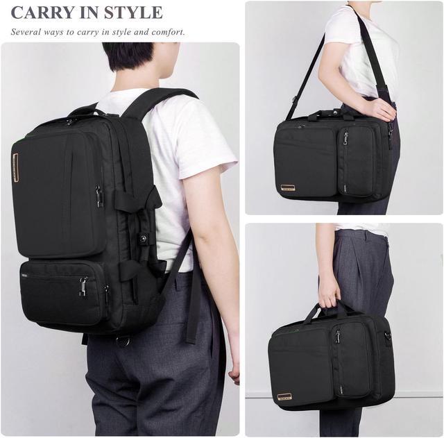 Alt view image 7 of 7 - ESTONE Notebook Backpack for up to for Up to 17.3 Inches Macbook Pro Retina Apple Macbook Mini Asus DELL HP Samsung Sony Laptop Notebook, Black