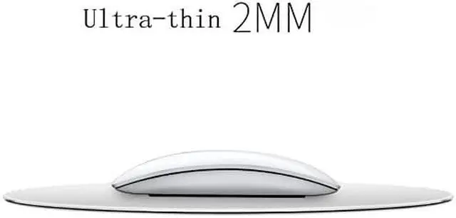 Alt view image 6 of 8 - ESTONE Aluminum Circular Mouse Mat with Waterproof Non Slip Rubber Base and Frosted Surface Mousepad for Apple MackBook 8.66" X 8.66" - Pink Color