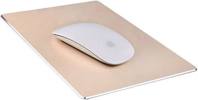 Main image of ESTONE Gaming Aluminium Mouse Pad,Non-slip Flannel Base & Oxidized Surface Mice Mat for Fast and Accurate Control-Compatible Any Dpi Speed and Any Optical Laser Mice Gamer or Desktop, (Gold)