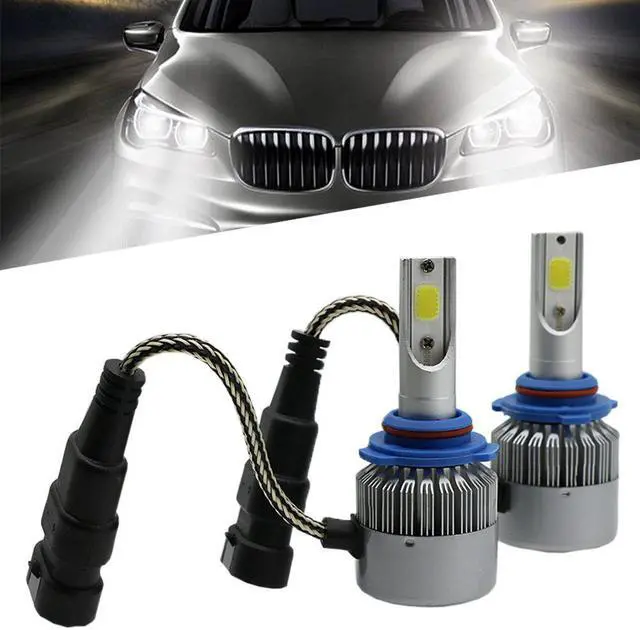 Main image of ESTONE C6 9005/HB3 Car LED Headlight Conversion Kit, 72W/Pair, 7600LM/Pair,6000K Cool White Car LED Headlight All-in-One Replacement,(Pack of 2)