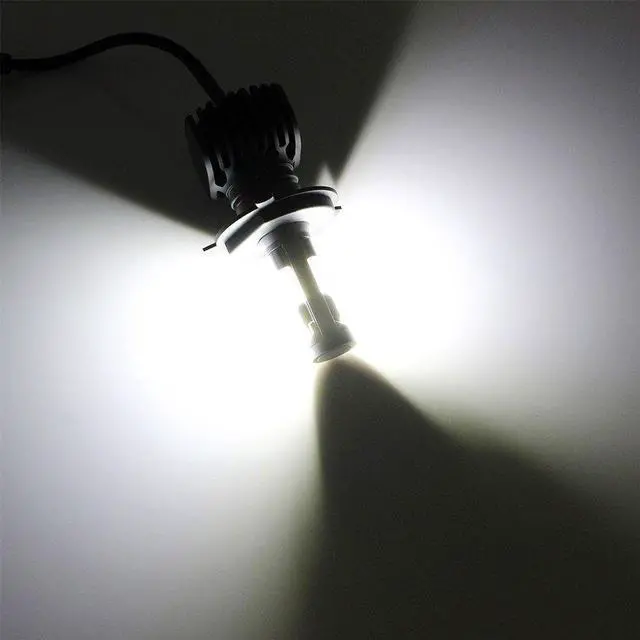 Alt view image 3 of 8 - ESTONE H3 LED Headlight Bulbs Conversion Kit -6500K Cool White Headlamps Waterproof IP68 CSP Chip 8000LM/Set (4000LM/each bulb) L/25W,H/25W