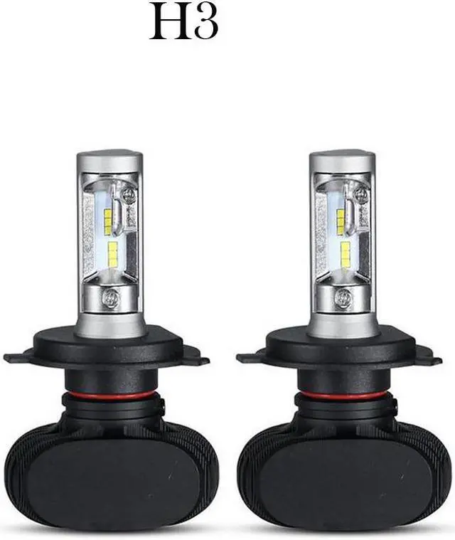 Alt view image 2 of 8 - ESTONE H3 LED Headlight Bulbs Conversion Kit -6500K Cool White Headlamps Waterproof IP68 CSP Chip 8000LM/Set (4000LM/each bulb) L/25W,H/25W