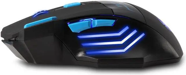 Alt view image 6 of 7 - ZELOTES LED Optical 2400 DPI 7 Button Adjustable 2.4G Wireless Professional Gaming Mouse Mice- Black