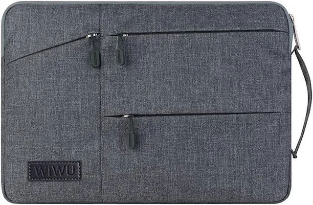 Alt view image 2 of 7 - WIWU 11 - 12 Inch Laptop Sleeve Case Protective Bag for 12" MacBook Pro/ Pro Retina, Ultrabook Notebook Carrying Case Handbag for Lenovo Dell Toshiba HP Chromebook ASUS (11-12.1 Inch, Gray)