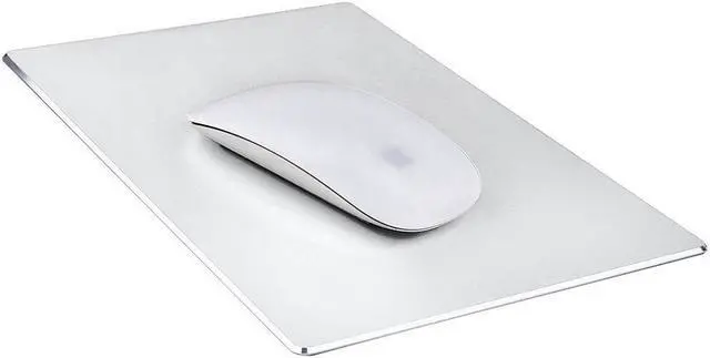 Main image of ESTONE Aluminum Gaming Mouse Pad with Anti-Skid Rubber Base-8.66"x7.08"x0.08" - Silver