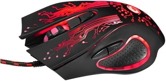 Alt view image 4 of 8 - ESTONE Wired Gaming Mouse 6 Buttons Optical 2400DPI Professional Gamer Computer