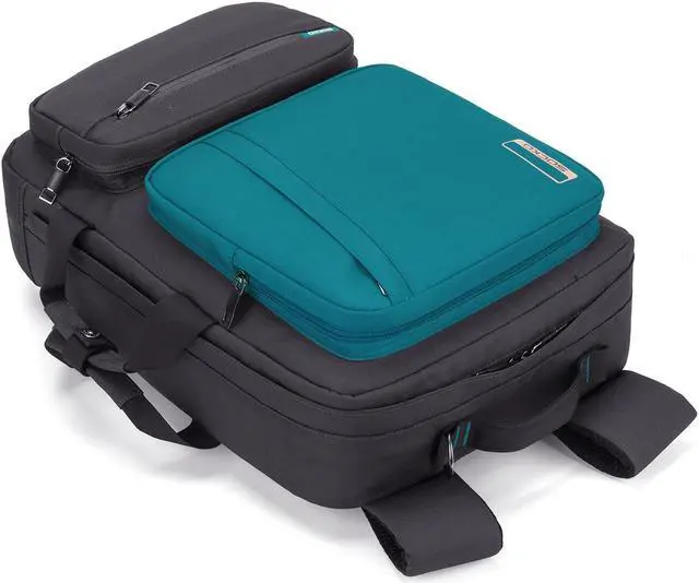 Alt view image 2 of 7 - ESTONE Anti Theft Laptop Backpack,Laptop Bags For Up to 15.6-17.3 Inch Laptops/3 Styles Carry Lightweight College School Student Travel Business Work Computer Backpack, Blue