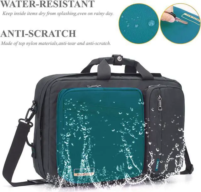 Alt view image 6 of 7 - ESTONE Anti Theft Laptop Backpack,Laptop Bags For Up to 15.6-17.3 Inch Laptops/3 Styles Carry Lightweight College School Student Travel Business Work Computer Backpack, Blue