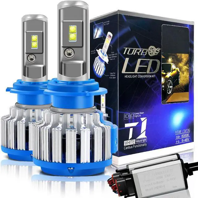 Main image of H7 LED Headlight Bulb, 70W 7200Lumens Extremely Brigh Convex LED Chilps Conversion Kit (6000K Cool White)   - 2 Year Warranty