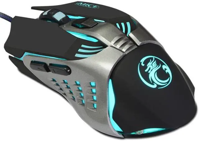 Alt view image 2 of 8 - iMice Macro Wired Gaming Mouse Gamer Frosted 3200DPI LED Ergonomic Optical USB Computer Mouse for PC Laptop Desktop Notebook