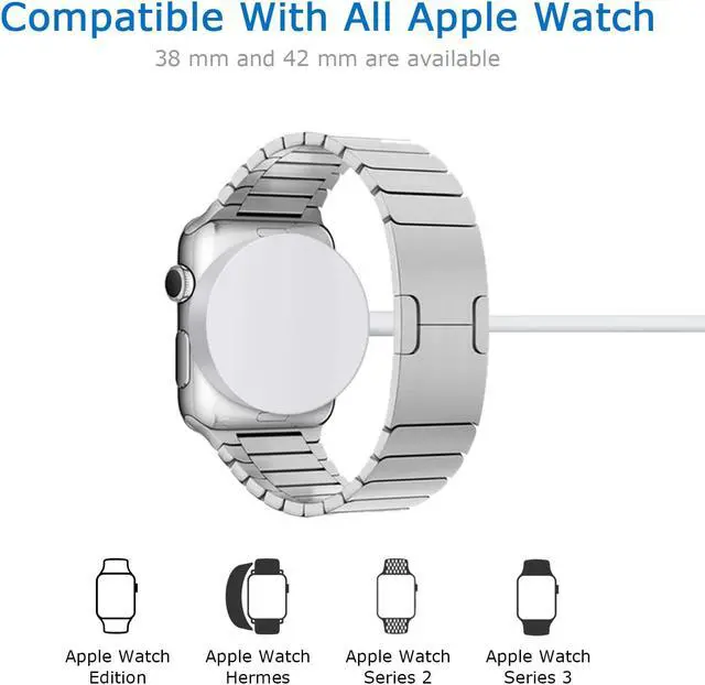 Alt view image 4 of 7 - ESTONE iWatch Charger, MFi Certified,1.0ft(0.3M) Magnetic Charging Cable Cord Compatible Apple Watch/iWatch Series 1/2/3 (38mm & 42mm) Portable Charger