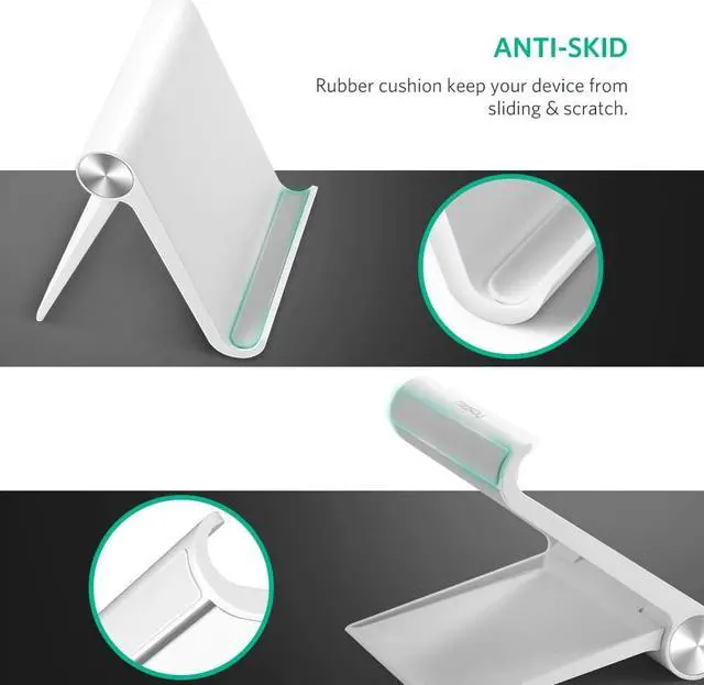 Alt view image 3 of 8 - ESTONE Portable Multi-Angle Stand Cell Phone Standfor iPhone X 8 7 6 6s Plus Se 5 5s 5c HTC, LG, Nokia Lumia, OnePlus and More(Silver)