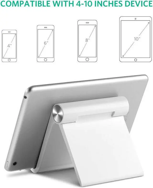 Alt view image 4 of 8 - ESTONE Universal Foldable Phone Tablet Holder Portable Adjust Angle Stand Holder Support Bracket Mount ForApple iPad Pro 10.5, iPad Mini, iPad Air, iPhone 7 6 Plus X 6S 8 5S, LG Android Tablets etc