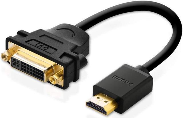 sindsyg Forkortelse rent faktisk ESTONE DVI to HDMI Cable,HDMI to DVI-I 24+5 Cable Cord DVI D to HDMI  Adapter Bi-Directional Monitor Cable for Xbox 360, PS4, PS3, Apple TV,  Roku, HDTV, Plasma, DVD and Projector HDMI