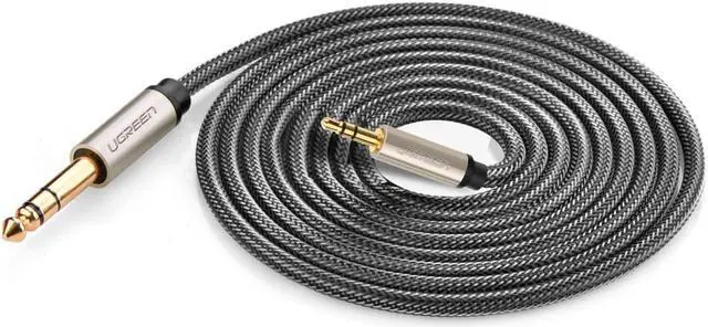 Alt view image 7 of 7 - ESTONE 3.5mm to 6.35mm Audio Cable with Zinc Alloy Housing and Gold Plugs Nylon Braid Stereo 1/4-inch to 1/8-inch Jack Cord for iPhone, iPod, Laptop, Amplifier,Microphone and Guitar(3.3ft, 1meter)